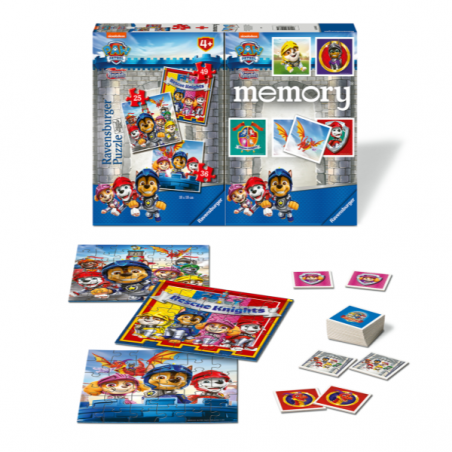 Multipack memory+3 puzzle patrulla canina 2