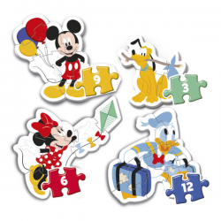 My first puzzles 3+6+9+12 piezas mickey mouse