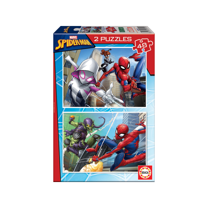 PUZZLE 2X48 PIEZAS SPIDERMAN