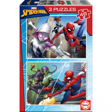 PUZZLE 2X48 PIEZAS SPIDERMAN