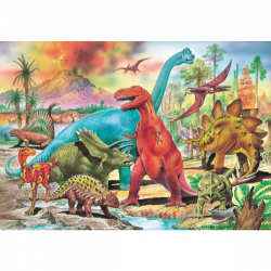Puzzle 100 piezas dinosaurios
