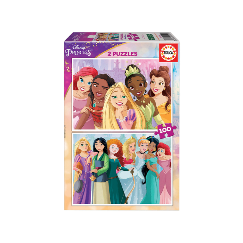 PUZZLE 2X100 PIEZAS DISNEY PRINCESS