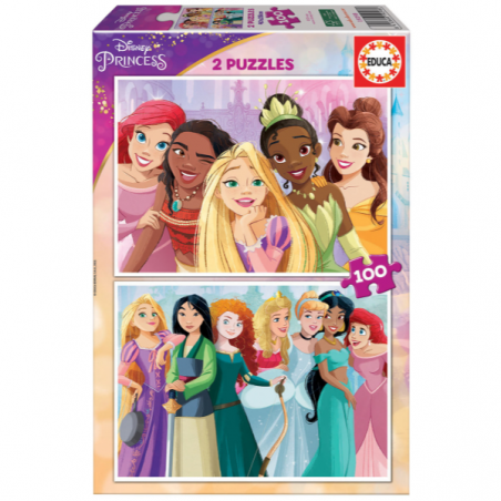 PUZZLE 2X100 PIEZAS DISNEY PRINCESS