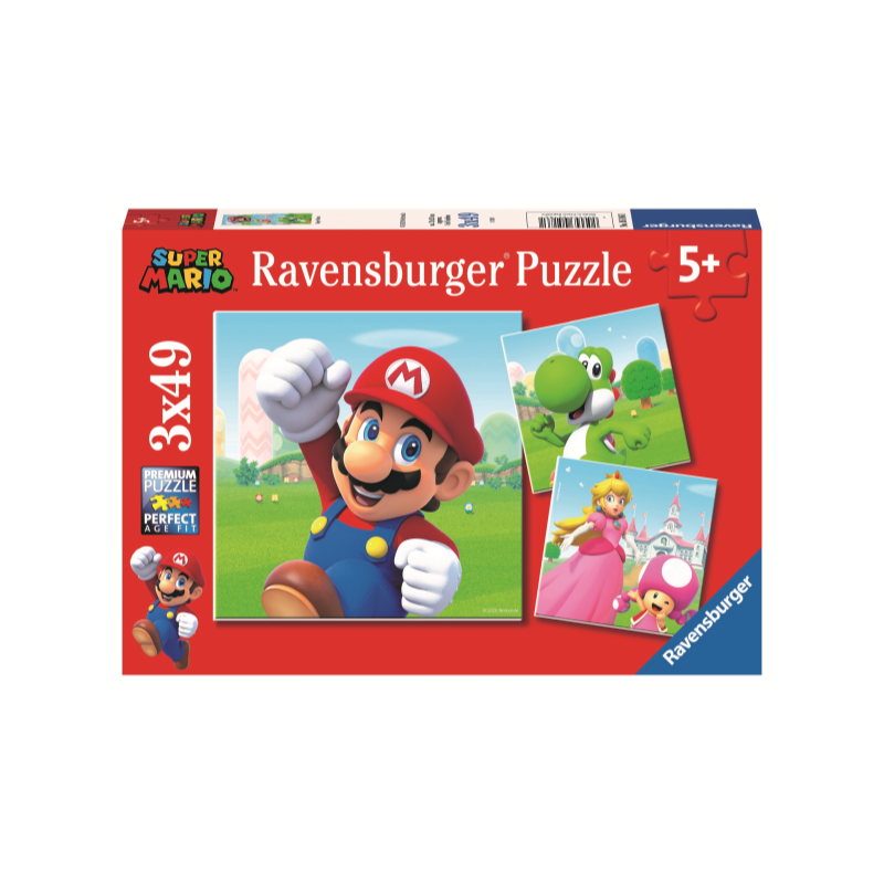 PUZZLE 3X49 PIEZAS SUPER MARIO