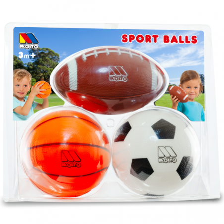 SET 3 PELOTAS DE DEPORTE