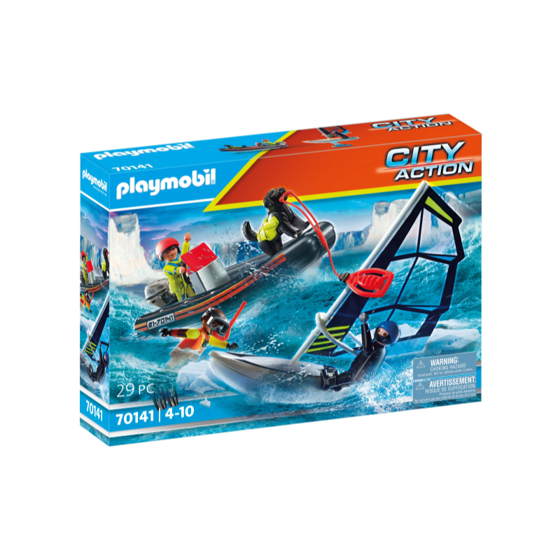 RESCATE MARITIMO: RESCATE POLAR CON BOTE PLAYMOBIL CITY ACTION