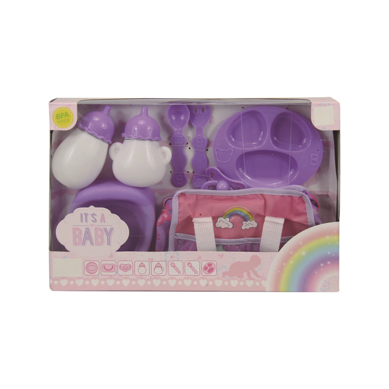 SET NURSERY BIBERONES CON ORINAL VIOLETA