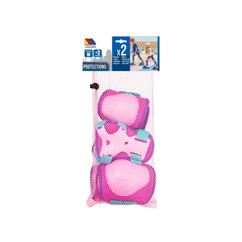 SET DE PROTECCIONES ROSA