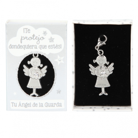 Colgante angel de la guarda en caja