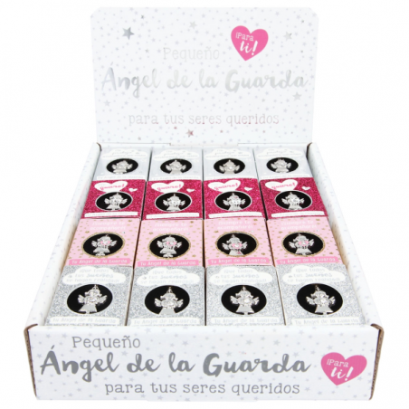 Colgante angel de la guarda en caja