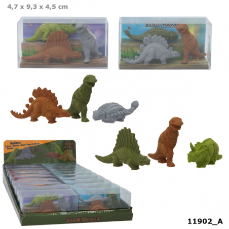 DINO WORLD SET DE GOMAS DINOSAURIOS