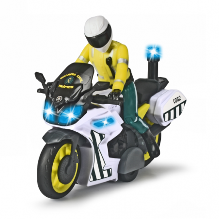 GUARDIA CIVIL MOTO CON FIGURA LUZ Y SONIDO 17 CM