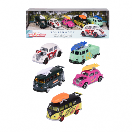 GIFTPACK 5 VEHICULOS VOLKSWAGEN THE ORIGINALS