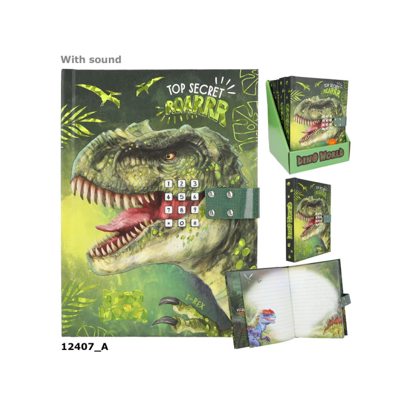 DINO WORLD DIARIO CON CODIGO Y SONIDO