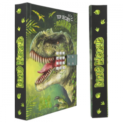 Dino world diario con codigo y sonido