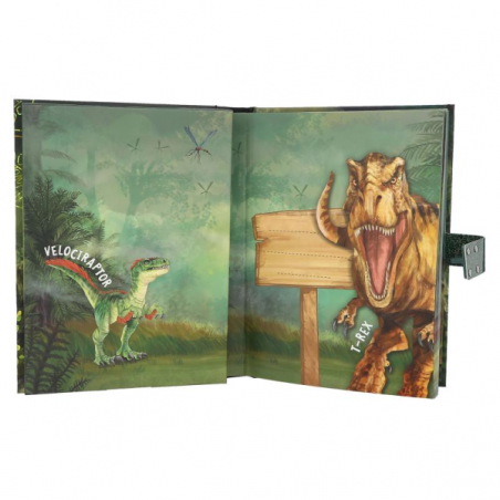 Dino world diario con codigo y sonido