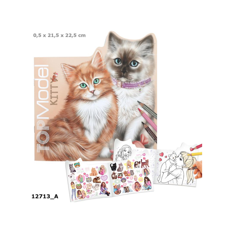 TOP MODEL KITTY LIBRO PARA COLOREAR KITTY AND DOGGY