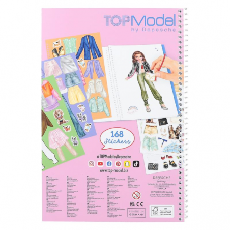 Top model cuaderno dress me up grande