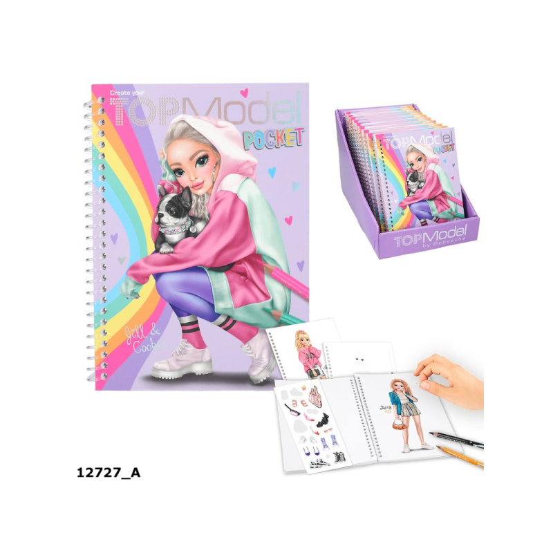 CUADERNO COLOREAR TOP MODEL