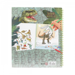 Dino world libro colorear con lentejuelas