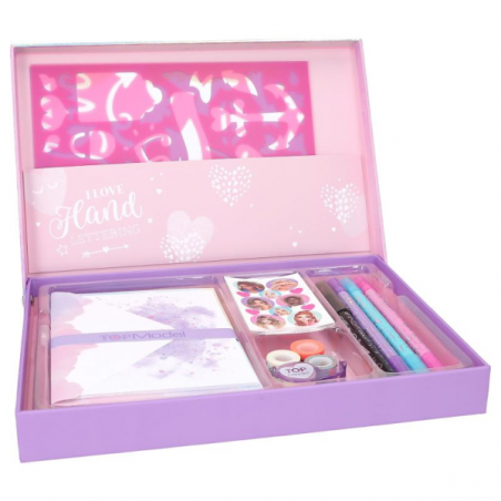 Top model set de cartas y lettering box