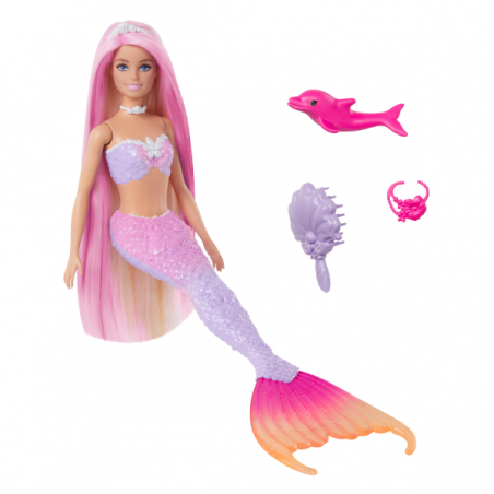 BARBIE UN TOQUE DE MAGIA MALIBU SIRENA CAMBIA DE COLOR