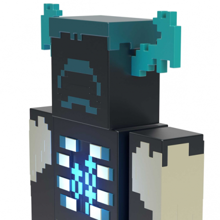 Minecraft warden con luces y sonidos