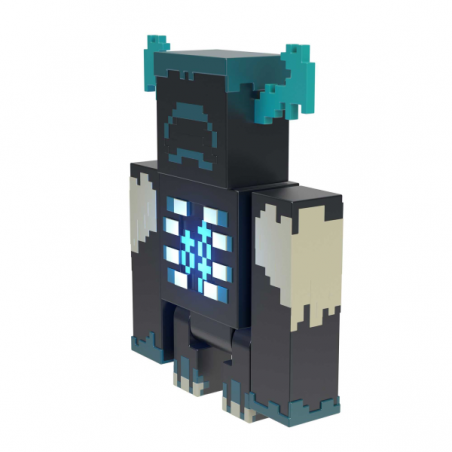 Minecraft warden con luces y sonidos