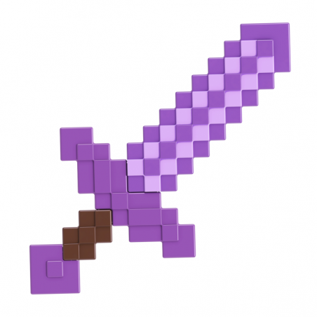 MINECRAFT ESPADA ENCANTADA MORADA DE JUGUETE