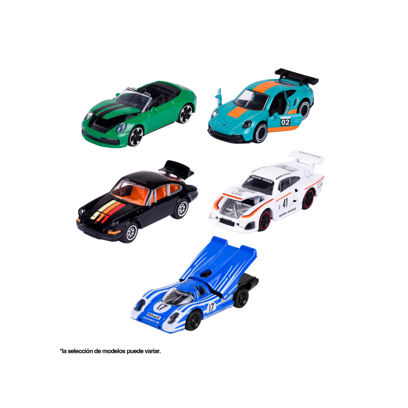 MAJORETTE GIFTPACK 5 COCHES PORSCHE MOTORSPORT