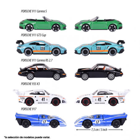 Majorette giftpack 5 coches porsche motorsport