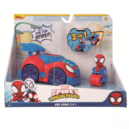 SPIDEY VEHICULO WEB STRIKE 2 EN 1