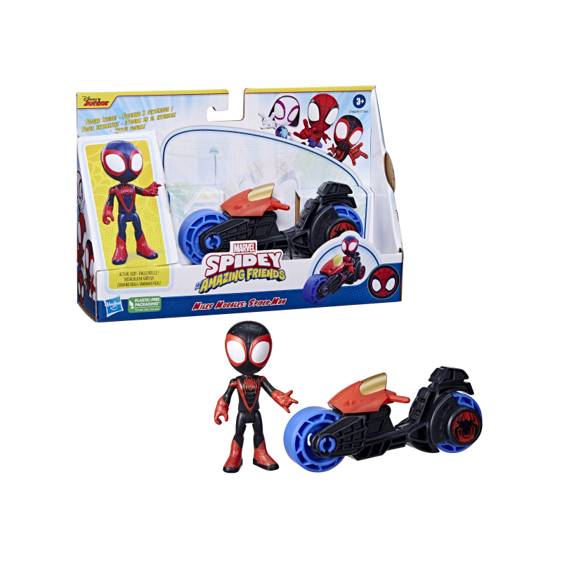 SPIDEY SURTIDO MOTOCICLETA Y FIGURA 10CM