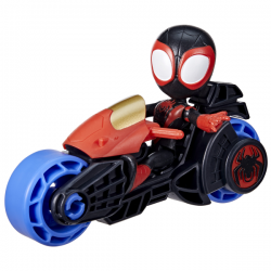 Spidey surtido motocicleta y figura 10cm