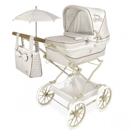 COCHE REBORN PLEGABLE CON SOMBRILLA VERONA 90CM