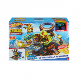 Hot wheels monster trucks arena world derribo de gor-zilla