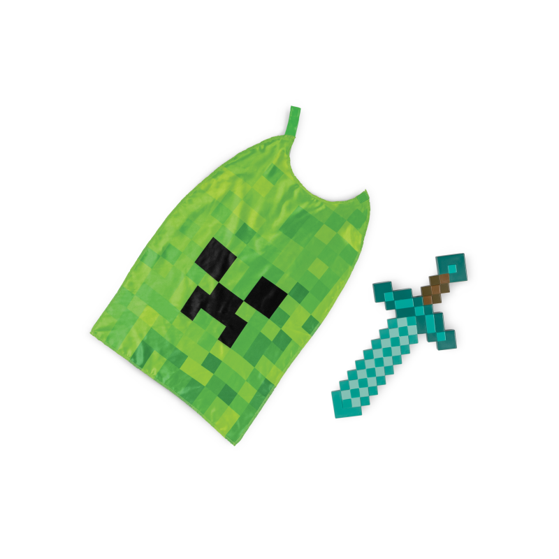 MINECRAFT ESPADA Y SET CON CAPA