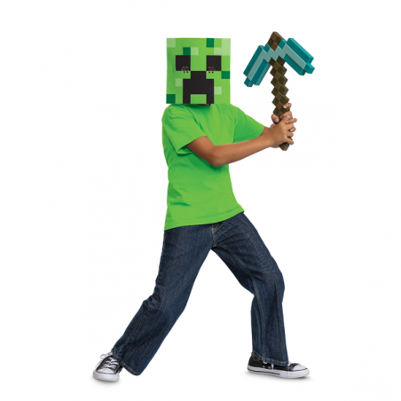 Minecraft hacha y mascara creeper