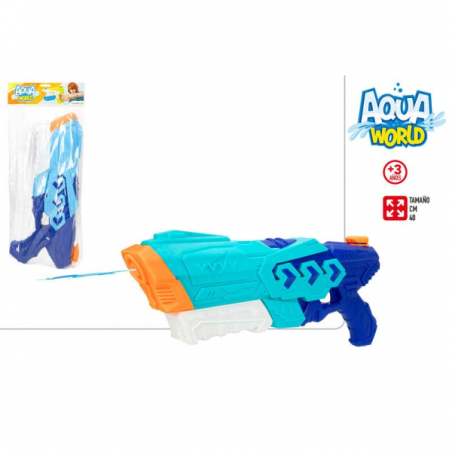 PISTOLA AGUA 40 CM AQUA WORLD SURTIDO