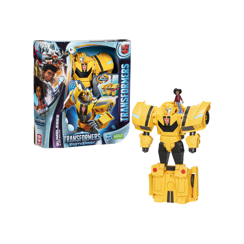 TRANSFORMERS EARTHSPARK- SPINCHANGER BUMBLEBEE