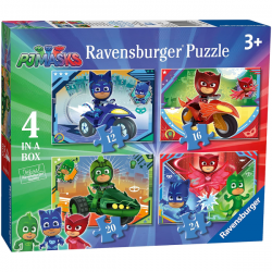 PUZZLE 12+16+20+24 PIEZAS PJ MASK