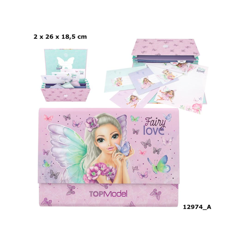 TOP MODEL ARCHIVADOR CON PAPEL DE CARTAS FAIRY LOVE