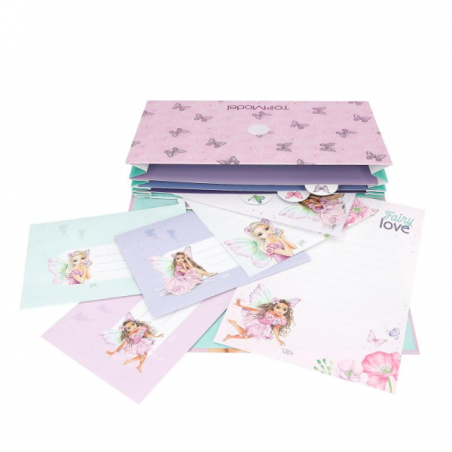 Top model archivador con papel de cartas fairy love