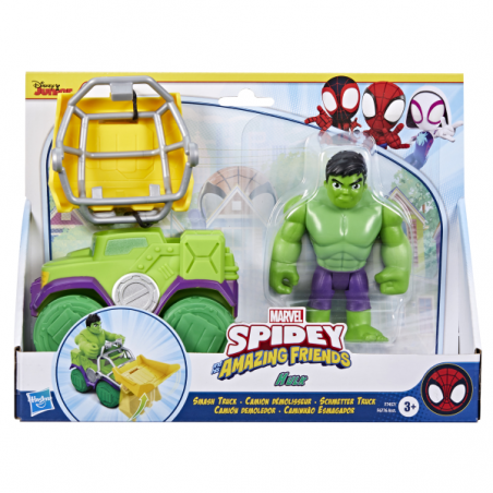 Spidey set figura y camion demoledor hulk con accesorios