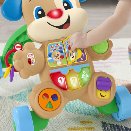 Fisher-price rie y aprende andador perrito primeros pasos - multilenguaje