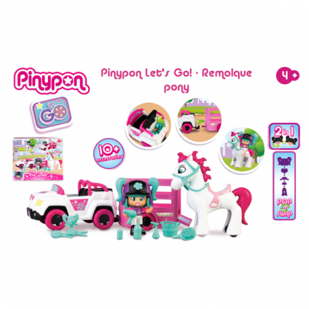 PINYPON LETS GO REMOLQUE PONY