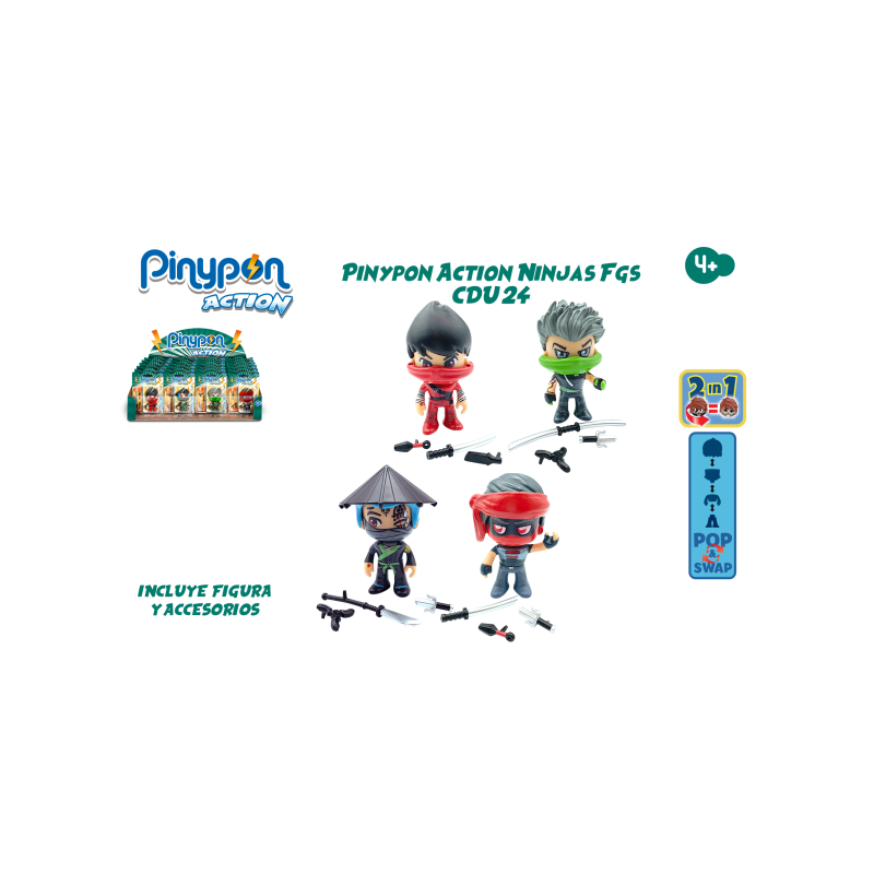 PINYPON ACTION NINJAS FIGURAS INDIVIDUALES