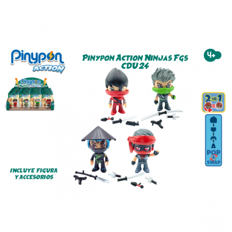 PINYPON ACTION NINJAS FIGURAS INDIVIDUALES