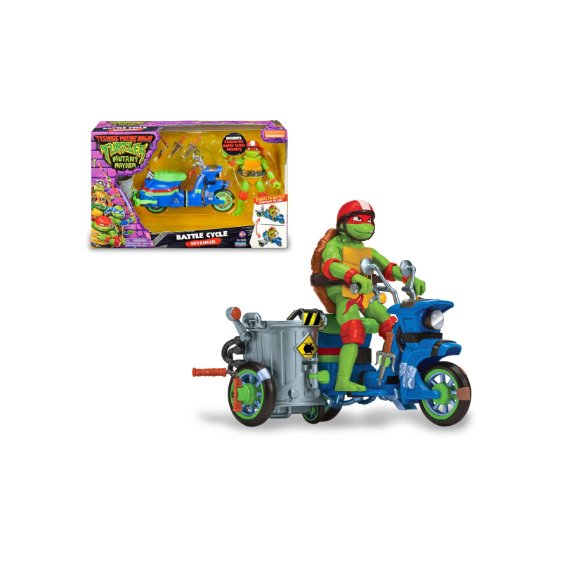 TORT. NJ TMNT MOVIE VEHICULOS CON FIGURA SURTIDO