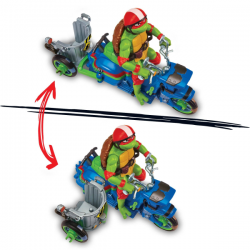 Tort. nj tmnt movie vehiculos con figura surtido